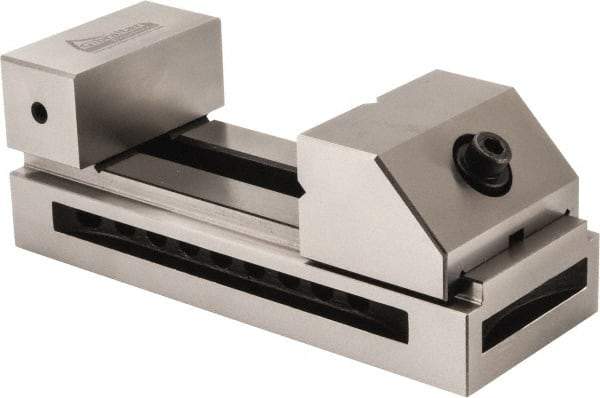Gibraltar - 2-7/8" Jaw Width, 4" Jaw Opening Capacity, 1.38" Jaw Height, Toolmaker's Vise - Flat Jaw, 0.003" Parallelism, 0.005" Squareness, 185mm OAL x 2.756" OAH - Industrial Tool & Supply