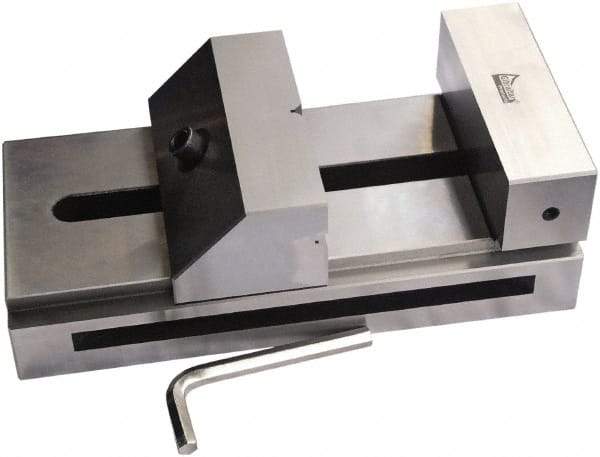 Gibraltar - 5-29/32" Jaw Width, 7" Jaw Opening Capacity, 1.969" Jaw Height, Toolmaker's Vise - Flat Jaw, 0.00012" Parallelism, 0.0002" Squareness, 300mm OAL x 3-15/16" OAH - Industrial Tool & Supply