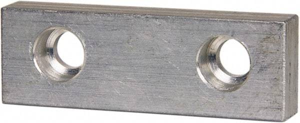 Gibraltar - 3" Wide x 1" High x 1/2" Thick, Flat/No Step Vise Jaw - Soft, Aluminum, Fixed Jaw, Compatible with 3" Vises - Industrial Tool & Supply
