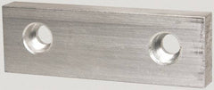 Gibraltar - 6" Wide x 2" High x 3/4" Thick, Flat/No Step Vise Jaw - Soft, Aluminum, Fixed Jaw, Compatible with 6" Vises - Industrial Tool & Supply