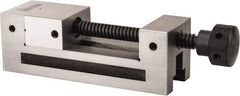 Gibraltar - 2-1/2" Jaw Width, 3" Jaw Opening Capacity, 1-1/4" Jaw Height, Toolmaker's Vise - Flat Jaw, 0.0002" Parallelism, 0.0003" Squareness, 7.4" OAL x 2-1/2" OAH - Industrial Tool & Supply