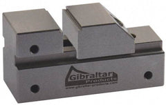 Gibraltar - 1" Jaw Width, 13/16" Jaw Opening Capacity, 3/8" Jaw Height, Toolmaker's Vise - Flat Jaw, 0.005" Parallelism, 0.005" Squareness, 65mm OAL x 1-1/4" OAH - Industrial Tool & Supply