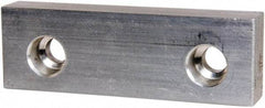 Gibraltar - 4" Wide x 1-1/4" High x 5/8" Thick, Flat/No Step Vise Jaw - Soft, Aluminum, Fixed Jaw, Compatible with 4" Vises - Industrial Tool & Supply