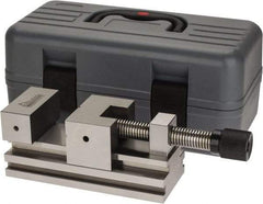 Gibraltar - 2-3/4" Jaw Width, 4" Jaw Opening Capacity, 1-3/16" Jaw Height, Toolmaker's Vise - Flat Jaw, 0.003" Parallelism, 0.005" Squareness, 254mm OAL x 2-7/16" OAH - Industrial Tool & Supply