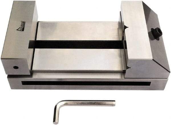 Gibraltar - 4-59/64" Jaw Width, 6" Jaw Opening Capacity, 1.97" Jaw Height, Toolmaker's Vise - Flat Jaw, 0.003" Parallelism, 0.005" Squareness, 280mm OAL x 3-15/16" OAH - Industrial Tool & Supply