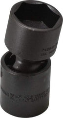 Proto - 1/2" Drive 1-1/16" Standard Universal Impact Socket - 6 Points, 3" OAL - Industrial Tool & Supply