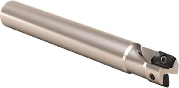 Seco - 25mm Cut Diam, 11mm Max Depth of Cut, 25mm Shank Diam, 170mm OAL, Indexable Square Shoulder End Mill - XO.. 1204 Inserts, Cylindrical Shank, 90° Lead Angle, Through Coolant, Series Super Turbo - Industrial Tool & Supply