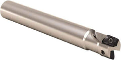 Seco - 25mm Cut Diam, 11mm Max Depth of Cut, 22mm Shank Diam, 170mm OAL, Indexable Square Shoulder End Mill - XO.. 1204 Inserts, Cylindrical Shank, 90° Lead Angle, Through Coolant, Series Super Turbo - Industrial Tool & Supply