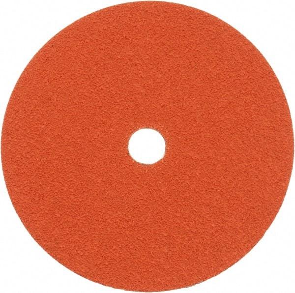 Norton - 7" Diam 7/8" Hole 50 Grit Fiber Disc - Ceramic, Series R980P - Industrial Tool & Supply