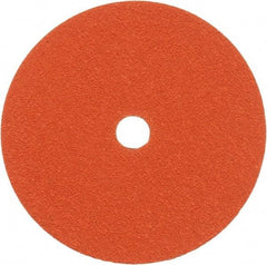 Norton - 7" Diam 7/8" Hole 50 Grit Fiber Disc - Ceramic, Series R980P - Industrial Tool & Supply
