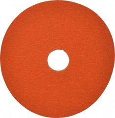Norton - 5" Diam 7/8" Hole 60 Grit Fiber Disc - Ceramic, Series R980P - Industrial Tool & Supply