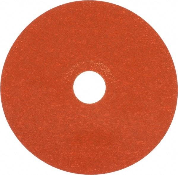 Norton - 5" Diam 7/8" Hole 120 Grit Fiber Disc - Ceramic, Series R980P - Industrial Tool & Supply