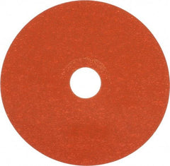 Norton - 5" Diam 7/8" Hole 120 Grit Fiber Disc - Ceramic, Series R980P - Industrial Tool & Supply