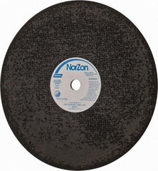 Norton - 16" Zirconia Alumina Cutoff Wheel - 5/32" Thick, 1" Arbor, 3,820 Max RPM, Use with Stationary Grinders - Industrial Tool & Supply