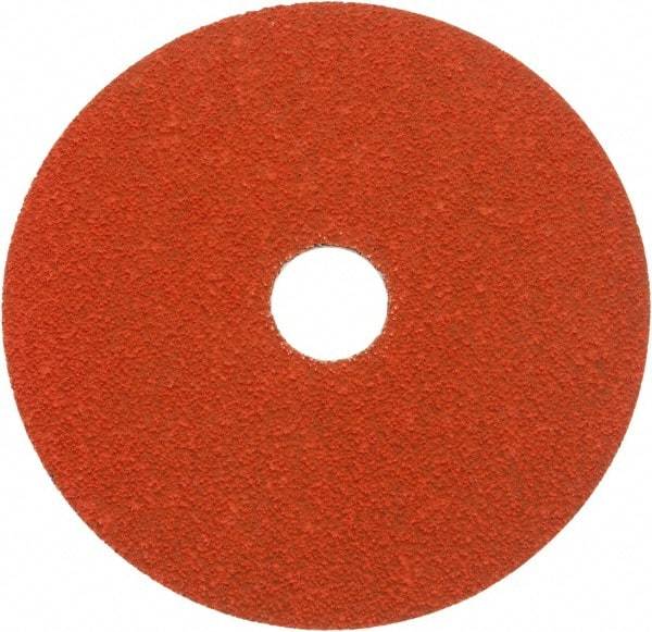 Norton - 5" Diam 7/8" Hole 50 Grit Fiber Disc - Ceramic, Series R980P - Industrial Tool & Supply