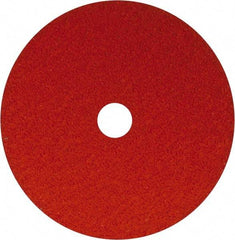 Norton - 7" Diam 7/8" Hole 24 Grit Fiber Disc - Ceramic, Series R980P - Industrial Tool & Supply