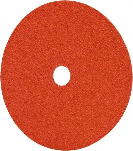 Norton - 7" Diam 7/8" Hole 36 Grit Fiber Disc - Medium Grade, Ceramic, Series R980P - Industrial Tool & Supply