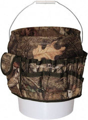 Bucket Boss - 20 Pocket General Purpose Holster - Polyester, Camouflage, 11" Wide x 11" High - Industrial Tool & Supply