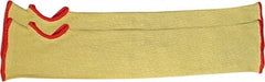 PRO-SAFE - Size Universal, Yellow ATA Cut Resistant Sleeve - 24" Long Sleeve, Cut Resistance Level 4, Elastic Opening at Both Ends, Made with Thumb Hole - Industrial Tool & Supply