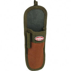 Bucket Boss - 1 Pocket Knife Holster - Polyester, Brown & Green - Industrial Tool & Supply