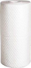 PRO-SAFE - 36 Gal Capacity per Package, Oil Only Roll - 150' Long x 15" Wide, White, Polypropylene - Industrial Tool & Supply