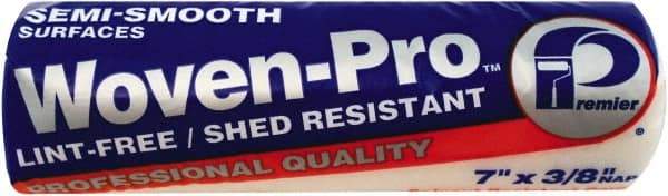 Premier Paint Roller - 3/8" Nap, 7" Wide Paint General Purpose Roller Cover - Medium Texture, Woven & Polyester - Industrial Tool & Supply
