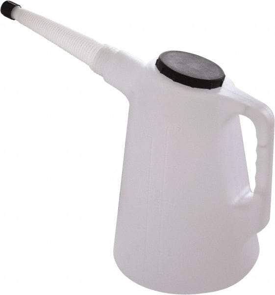 PRO-LUBE - 6,000 mL Capcity, 8" Long Flexible Spout, Measure Oiler - Polyethylene Body - Industrial Tool & Supply