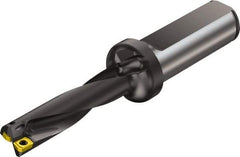 Sandvik Coromant - 2.3604" Max Drill Depth, 4xD, 0.562" Diam, Indexable Insert Drill - 2 Inserts, 3/4" Shank Diam, Straight Shank - Industrial Tool & Supply