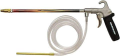 Guardair - 120 Max psi Brass Syphon Spray Gun - 1/4 NPT Inlet, 12" Tube Length, Aluminum Body/Brass Nozzle - Industrial Tool & Supply