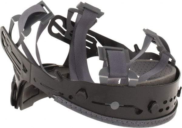 MSA - 4 Point Suspension, Ratchet, Replacement Suspension - MSA V-Gard Compatibility, Nylon, Black - Industrial Tool & Supply