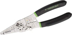 Greenlee - 18 AWG Solid, 20 AWG Stranded Max Capacity Wire Stripper/Crimper - 9" OAL, Cushion Grip Handle - Industrial Tool & Supply