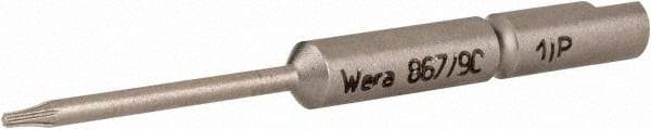 Wera - 4mm Drive, Torx Plus Precision Screwdriver Bit - 1-3/4" OAL - Industrial Tool & Supply