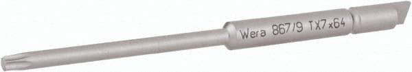 Wera - 4mm Drive, Torx Precision Screwdriver Bit - 2-1/2" OAL - Industrial Tool & Supply