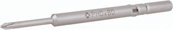 Wera - 5mm Drive #0 Point Precision Phillips Bit - Industrial Tool & Supply
