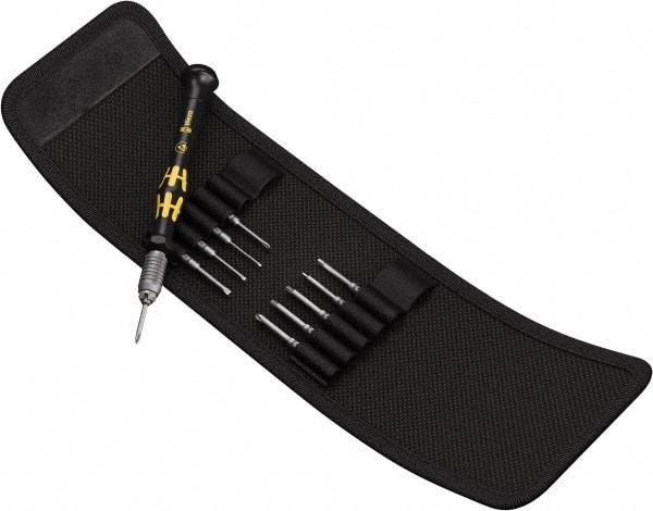 Wera - 11 Piece Hex, Phillips, Slotted & Torx Screwdriver Set - Blade Sizes: Width mm 1.5, 2 & 3, Bit Sizes: Hex mm 1.5 & 2, Torx 5 & 6 - Industrial Tool & Supply