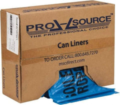 PRO-SOURCE - 45 Gal Capacity, Blue, Hazardous Waste Bag - 1.3 mil Thick x 37" Wide x 50" High, Roll - Industrial Tool & Supply