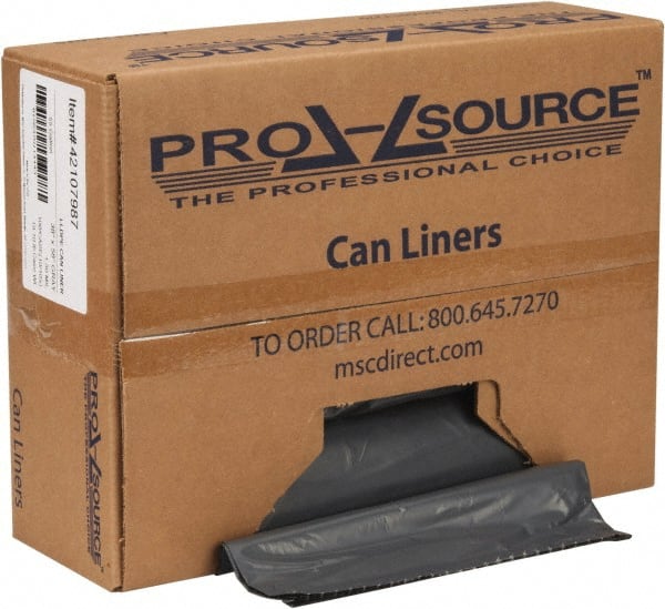 PRO-SOURCE - Pack of (50) 55 Gal 2.5 mil Heavy-Duty Trash Bags - Industrial Tool & Supply