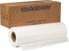 PRO-SOURCE - 1.8 mil Thick, Heavy-Duty Trash Bags - Hexene Resins, Roll Dispenser, 38" Wide x 63" High, Clear - Industrial Tool & Supply