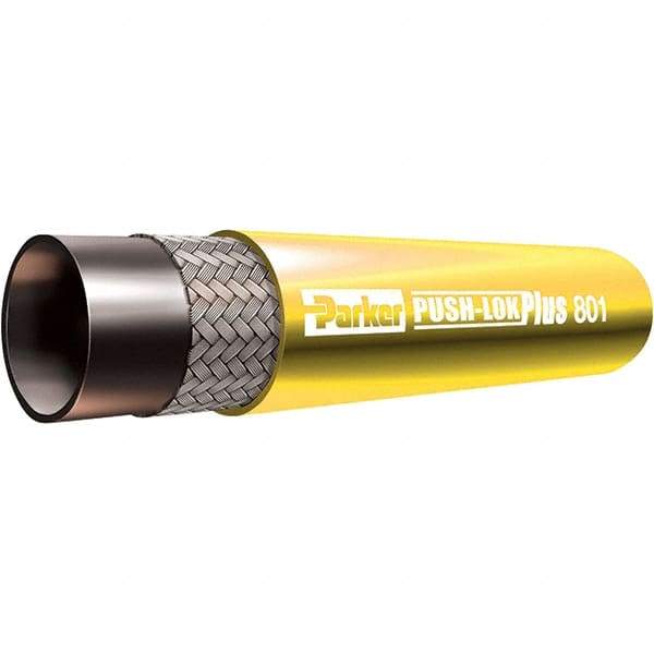 Parker - 3/8" ID x 0.63" OD CTL Push-on Air Hose - 350 Working psi, -40 to 257°F, Blue - Industrial Tool & Supply