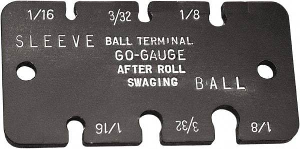 Loos & Co. - 1/16 to 1/8 Inch Range, Wire and Sheet Metal Gage - Use with Ball Terminals - Industrial Tool & Supply