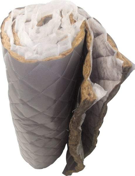 Singer Safety - 25' Long x 48" Wide, Fiberglass Roll - ASTM E-84 Specification, Metallic Gray - Industrial Tool & Supply