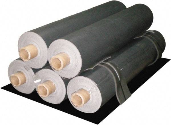 Singer Safety - 30' Long x 53" Wide x 0.11" Thick, Barium Sulfate Loaded Vinyl Roll - Federal Test Standard 191, Method 5903 Specification, Black - Industrial Tool & Supply