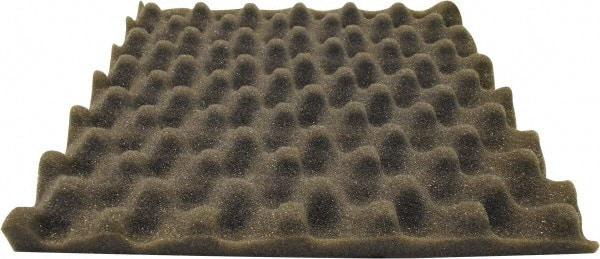 Singer Safety - 27" Long x 54" Wide, Polyester Polyurethane Convoluted Foam - Dept of Transportation MVSS #302, Underwriters Laboratories UL94 #HF-1 Specification, Charcoal Gray - Industrial Tool & Supply