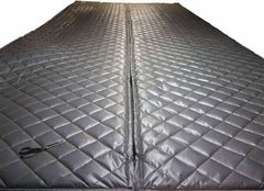 Singer Safety - 25' Long x 48" Wide, Fiberglass Roll - ASTM E-84 Specification, Metallic Gray - Industrial Tool & Supply