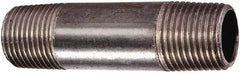 Value Collection - Schedule 80, 3" Diam x 3" Long Black Pipe Nipple - Seamless - Industrial Tool & Supply
