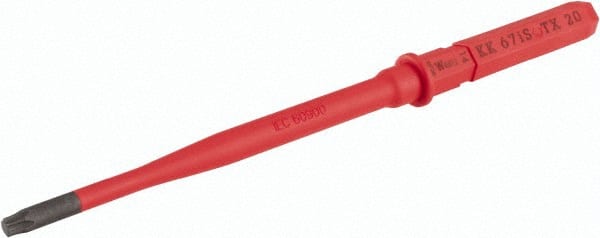 Wera - 3/8" Drive T20 Torx Screwdriver Bit - Industrial Tool & Supply