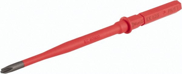 Wera - 9mm Drive #1 Point Insulated Reversible Phillips/Slotted Bit - Industrial Tool & Supply