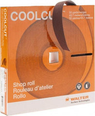 WALTER Surface Technologies - 1" x 50 Yd 120 Grit Aluminum Oxide Cloth Roll - J Weighted Backing - Industrial Tool & Supply