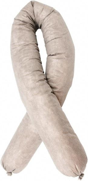Brady SPC Sorbents - 81 Gal, 3.5' Long, 3" Diam, Cellulose Sock - Universal, Gray - Industrial Tool & Supply