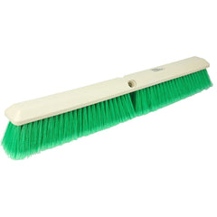 24″ - Green Fine Perma Sweep Broom Without Handle - Industrial Tool & Supply